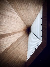 Directly below shot of ceiling of building