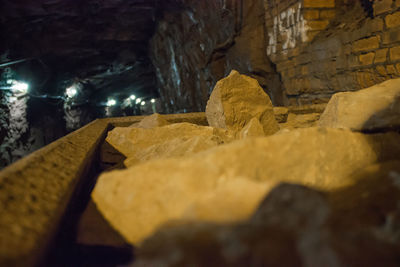 Close-up of cave