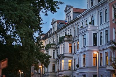 Low angle view of building against sky