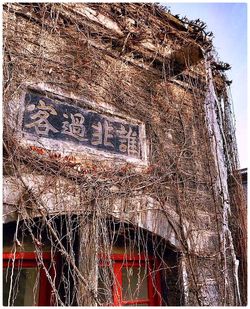 Low angle view of old building