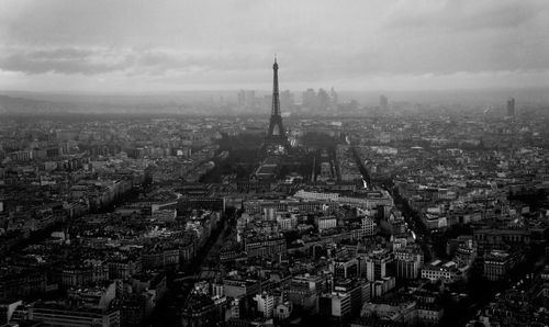 High angle view of cityscape