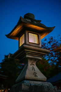 Low angle view of temple