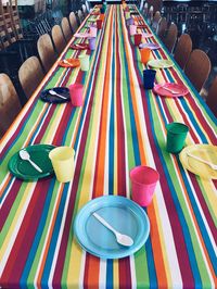 Close-up of multi colored pencils