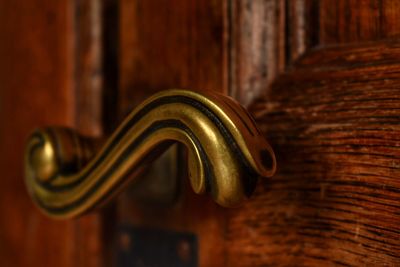 Close-up of door handle