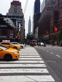 View of city street