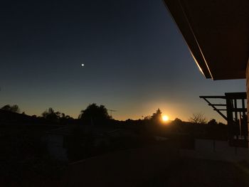 Scenic view of sunset against sky