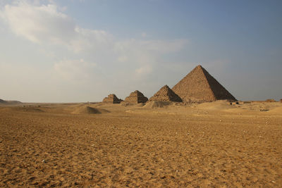 Egyptian landscape with pyramids