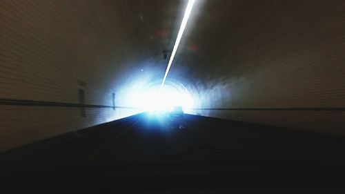 Illuminated tunnel