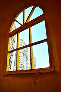 Low angle view of window