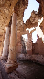 Low angle view of historical building