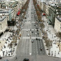 View of city street