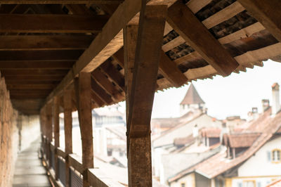 Close-up of architectural columns