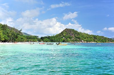 Scenic view of calm sea against sky