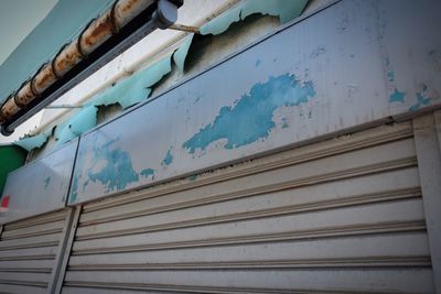 Low angle view of information sign