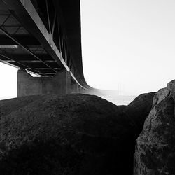 Low angle view of built structure against clear sky