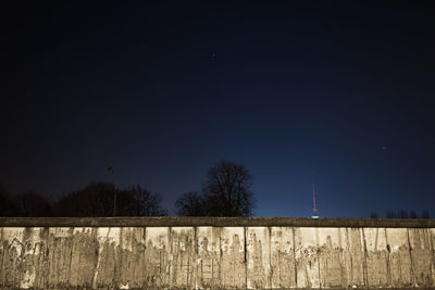 Scenic view of moon against clear sky at night