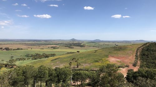 Panoramic view of landscape against sky