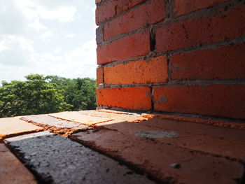 Close-up of brick wall