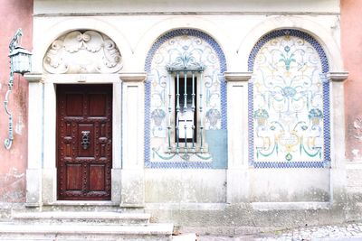 Entrance of building