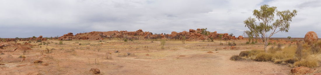 Panoramic view of landscape against sky