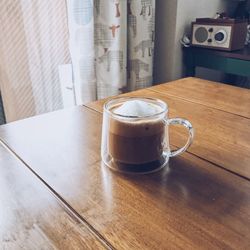 Close-up of coffee on table