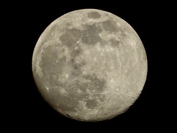 Close-up of moon against sky at night