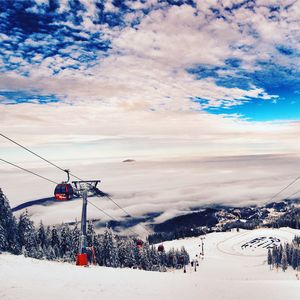 Scenic view of snow covered trees against sky