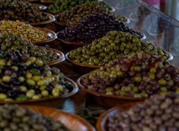 Fruits for sale at market stall