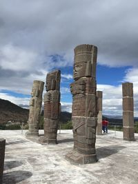 Built structure against cloudy sky