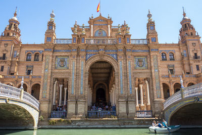 View of historical building against clear sky