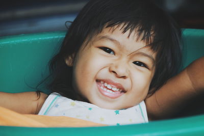 Portrait of smiling cute girl 