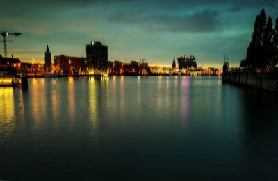 View of city at waterfront