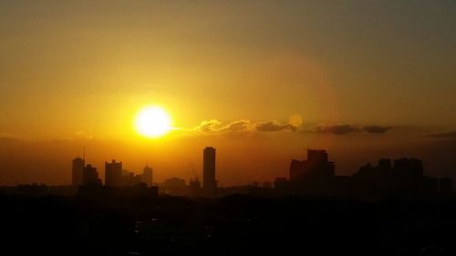 Cityscape at sunset