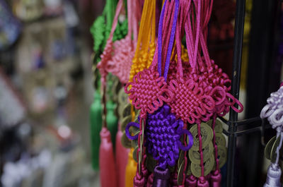 Close-up of christmas decorations