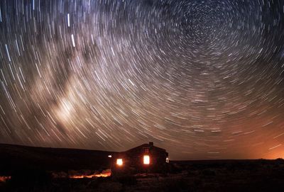 Scenic view of sky at night