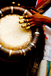 Close-up of hands