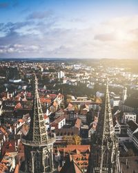 High angle view of cityscape