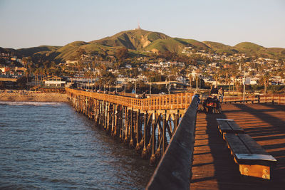 Pier on lake