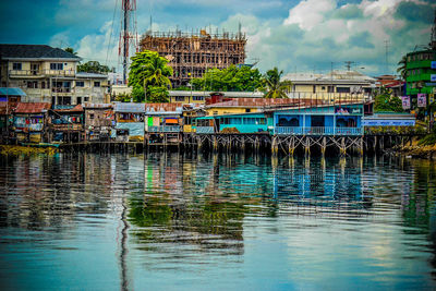 River with buildings in background