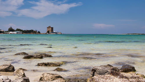 Scenic view of sea against sky