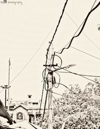 View of power lines