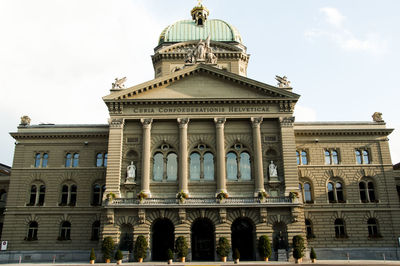 Low angle view of historical building