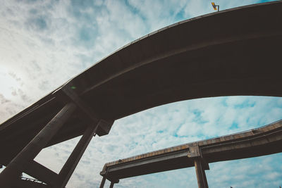 Low angle view of bridge against sky