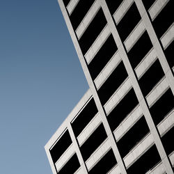 Low angle view of building against clear sky