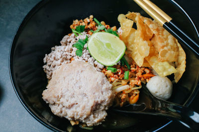 Close-up of food in plate