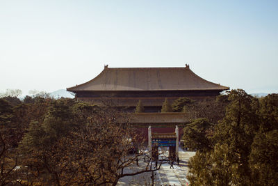 Built structure against clear sky