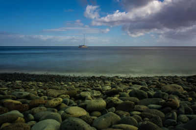 Scenic view of sea against sky