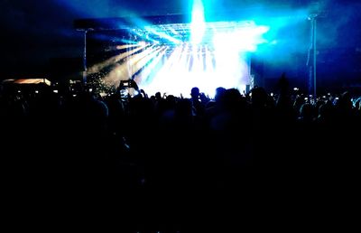 Crowd at music concert