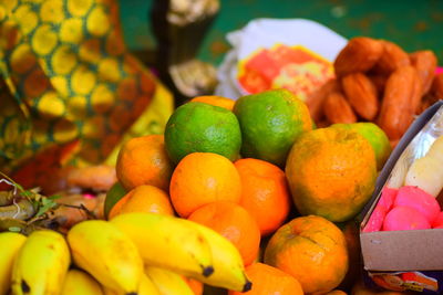 Fruits and festival sweets 