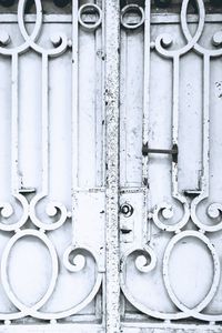 Full frame shot of closed metal door